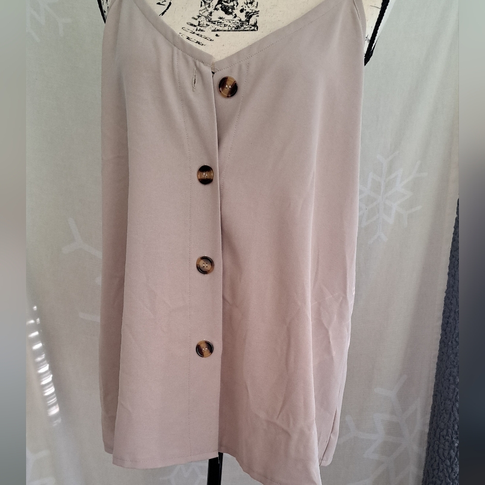 Vintage button up tank